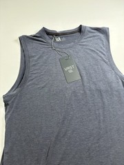 VRST Men’s Small Icon Tank Heather Blue Tank Top Stretch/Anti-Odor/UVP30+ NWT