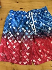 Men’s Under Armour Large Swimming Trunks American 🇺🇸 Flag