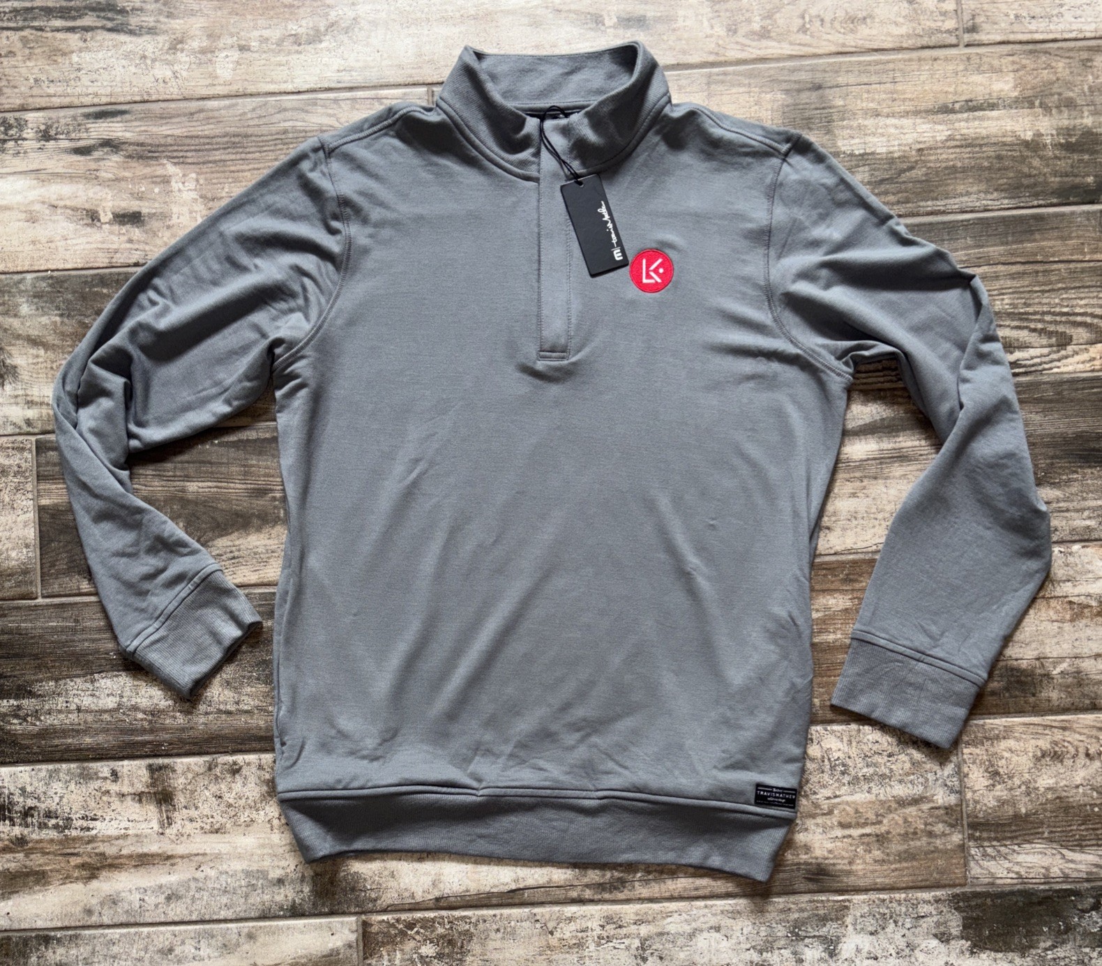 Men's Size M Travis Matthew NEWPORT Quarter 1/4 Zip Fleece Lined Pullover NWT gallery