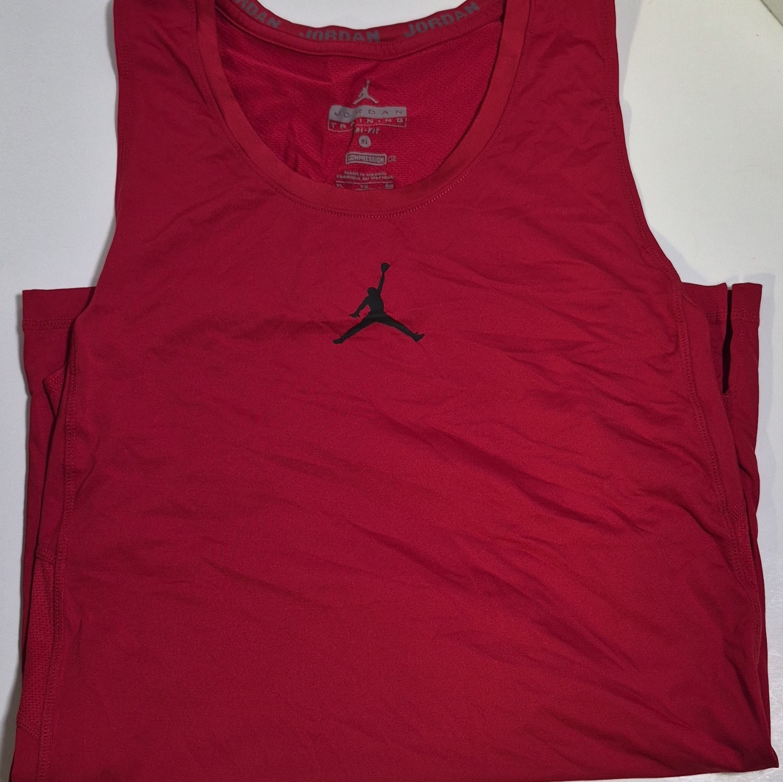 Jordan Nike Dri-FIT Compression Tank Top Sleeveless Red Men's XL 615071 gallery