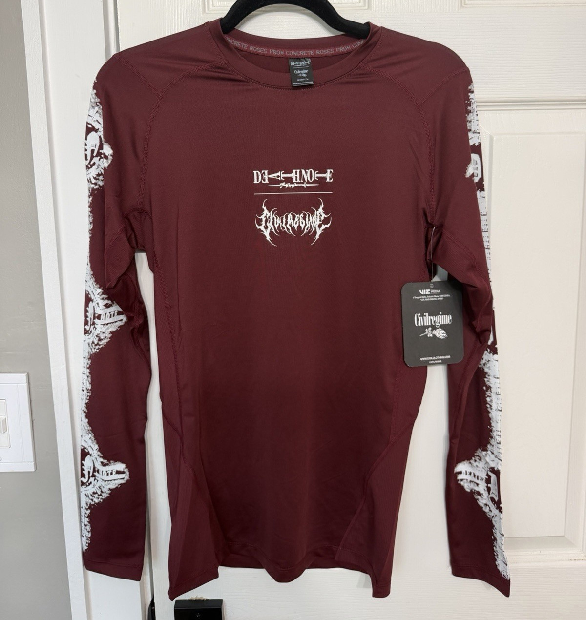 Civil Regime Death Note Compression Shirt Ox Blood Long Sleeve Medium gallery