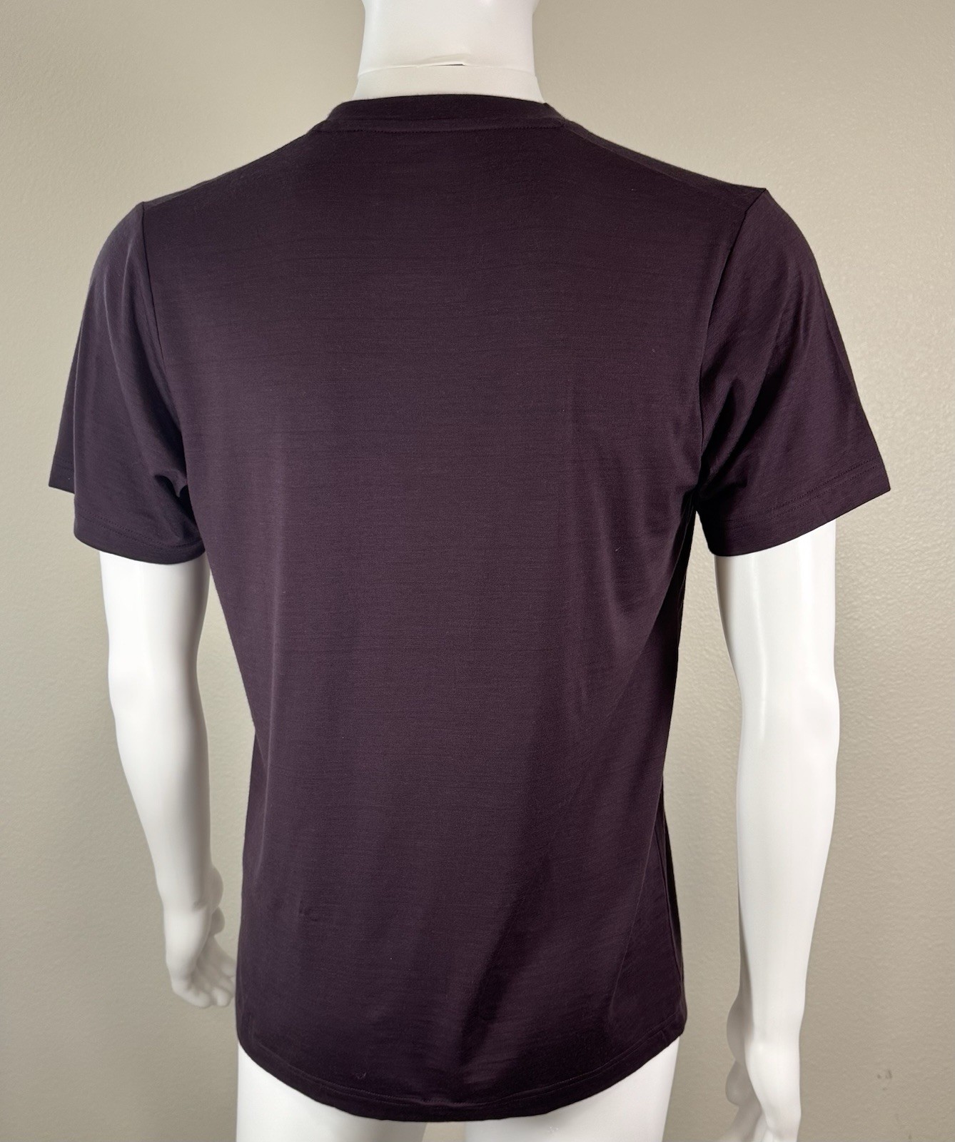 NWOT Stio Mens Wool Blend Short Sleeve Tee Shirt Color: Eggplant Size: XS Small gallery