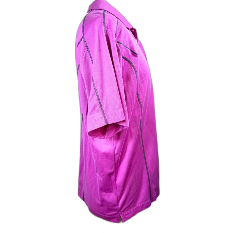 NIKE DRI-FIT GOLF Vented Back Athletic Polo Shirt Pink Purple XL short sleeve gallery