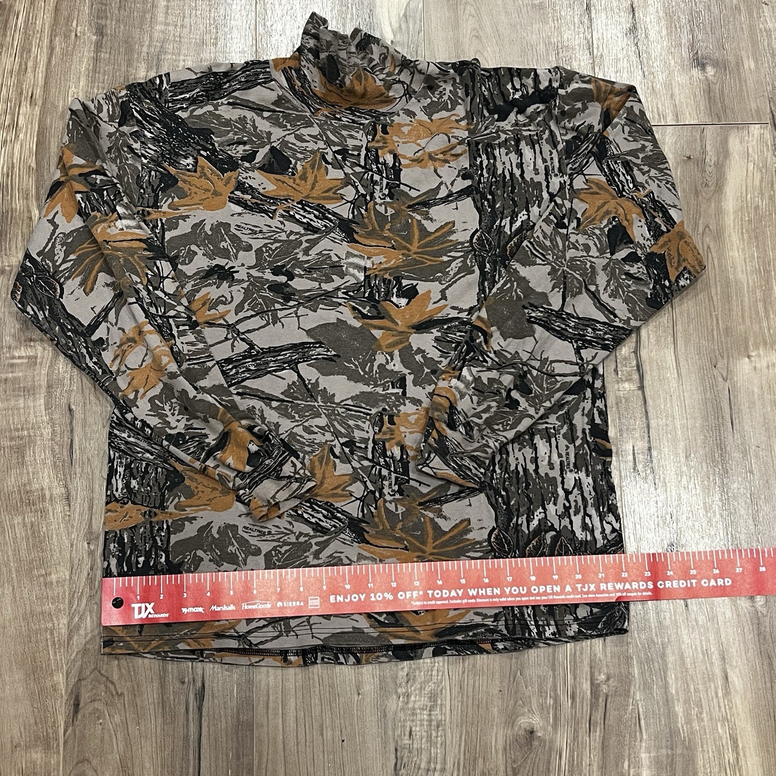 Vintage Duofold Real tree Turtle Neck Base Layer Thermal Camo Men’s XL Shirt gallery