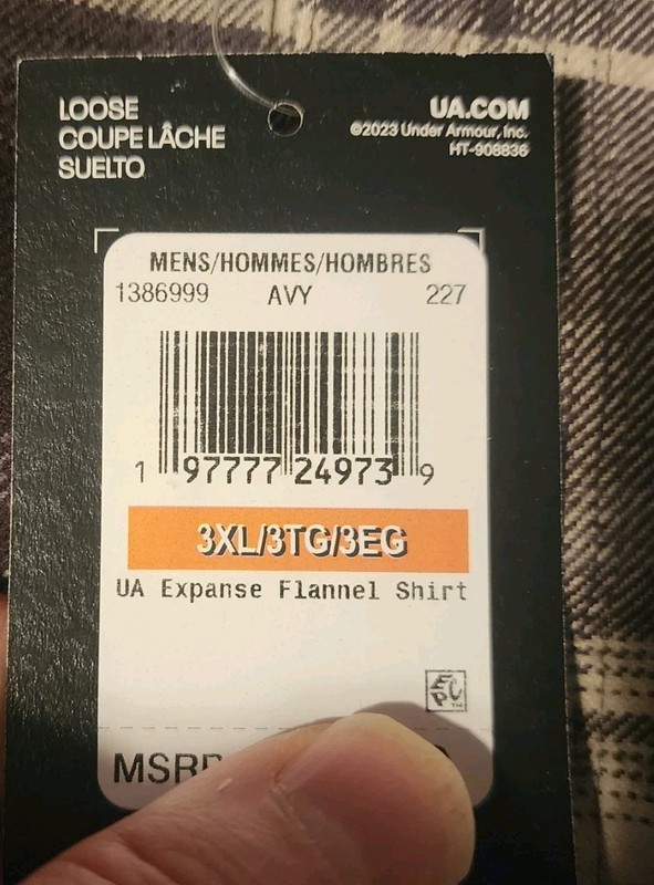 NWT Under Armour Expanse Flannel Men's Shirt 3XL 1386999 Loose Plaid Outdoor gallery