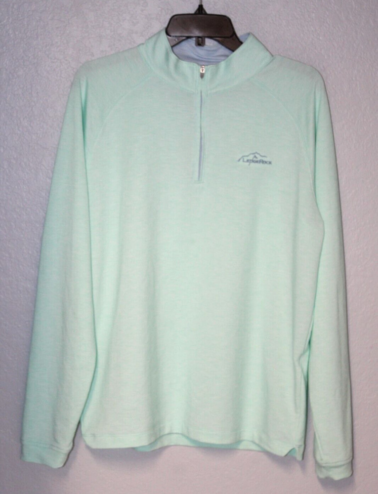 PETER MILLAR drirelease Natural Touch 1/4 Zip Pullover Men MEDIUM Ledge Rock PA