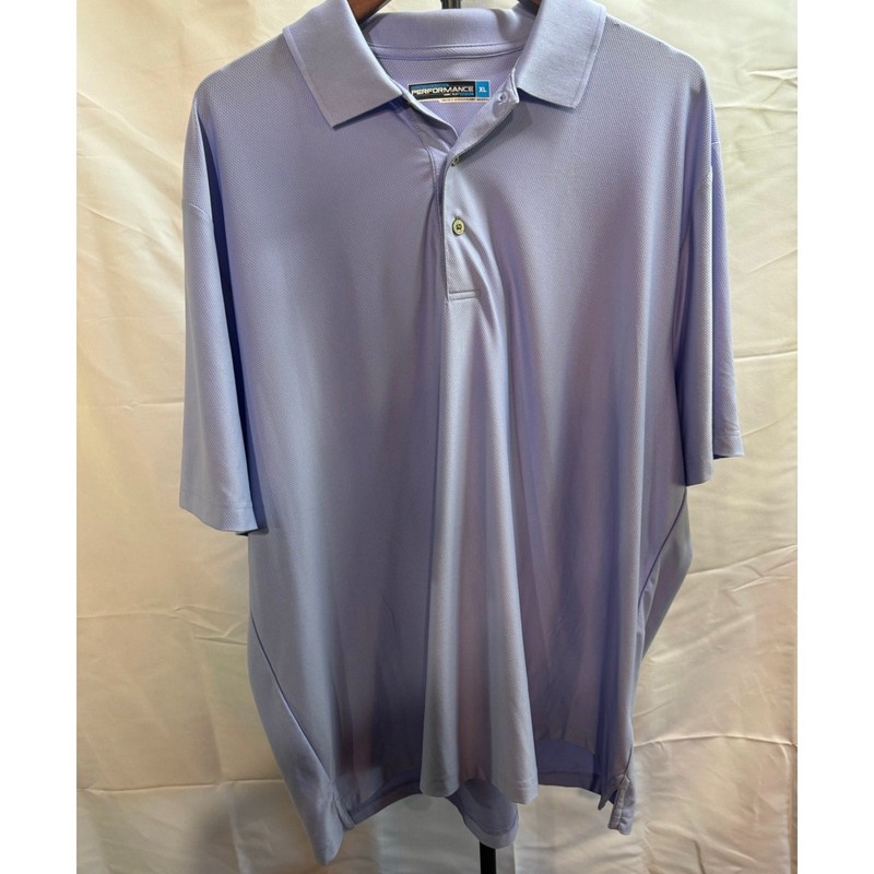 Roundtree and Yorke Performance Polo Men’s XL Blue Athletic Golf Short Sleeve gallery