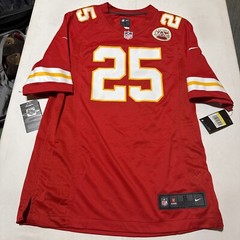 CLYDE EDWARDS-HELAIRE NIKE KANSAS CITY RED HOME GAME JERSEY ON FIELD SIZE S