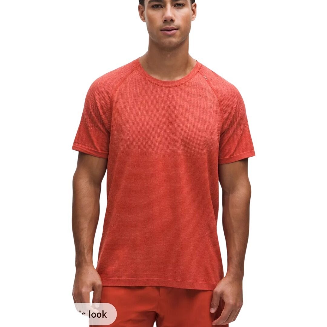 Lululemon Metal Vent Tech Short Sleeve Shirt Rust Coral Color Size M gallery