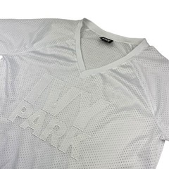 Ivy Park Men’s #04 Embroidered V-Neck Mesh Jersey White • Large