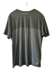 Vuori Men’s Gray Black Grandview Performance V197 Tech Tee Shirt- Size Large