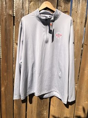 Nike Dri-FIT Men’s 3XL Gray 1/4 Zip Mock Neck Long Sleeve NASCAR Chicago