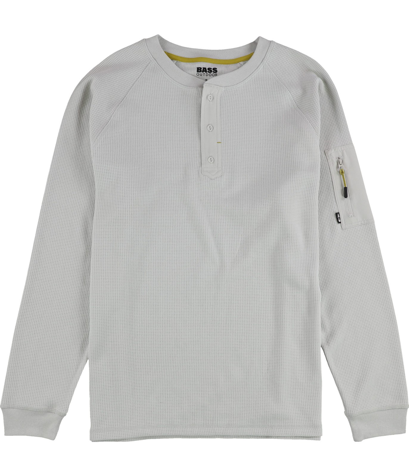 BASS OUTDOOR Mens Performance Thermal Henley Shirt, natural, XL gallery