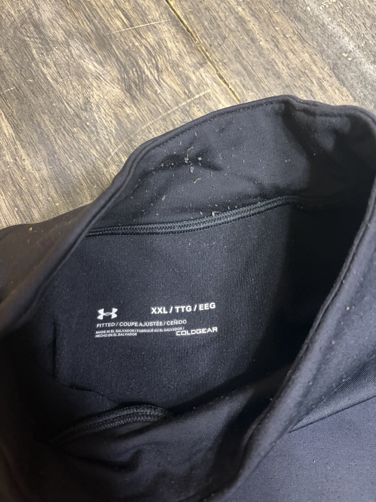 Under Armour ColdGear Men’s Fitted Compression Mock Neck LS Pullover Black 2XL gallery