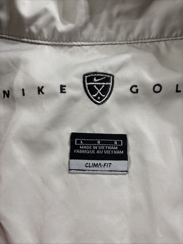 Nike Golf Pullover Mens L Red Clima-Fit Vented Pullover Wind Rain Repellent gallery