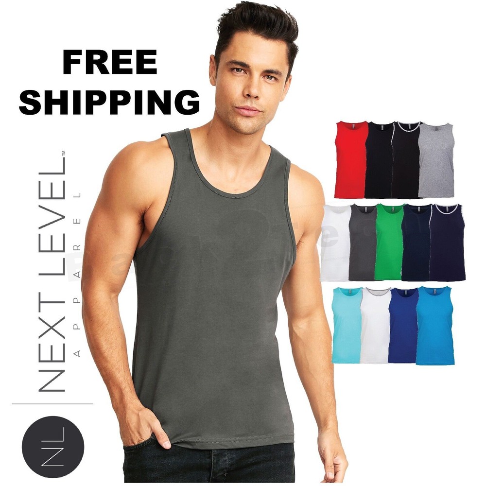 Next Level Premium Tank Top Men's Cotton Jersey GYM Athletic NL3633 casual TANK
