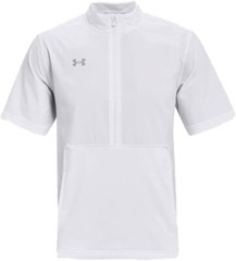 Under Armour Motivate 2.0 Mens Short Sleeve Pullover | White | Medium