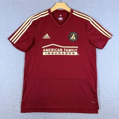 Adidas Mens Atlanta United FC Training Jersey Tee Size M Red Climacool Practice