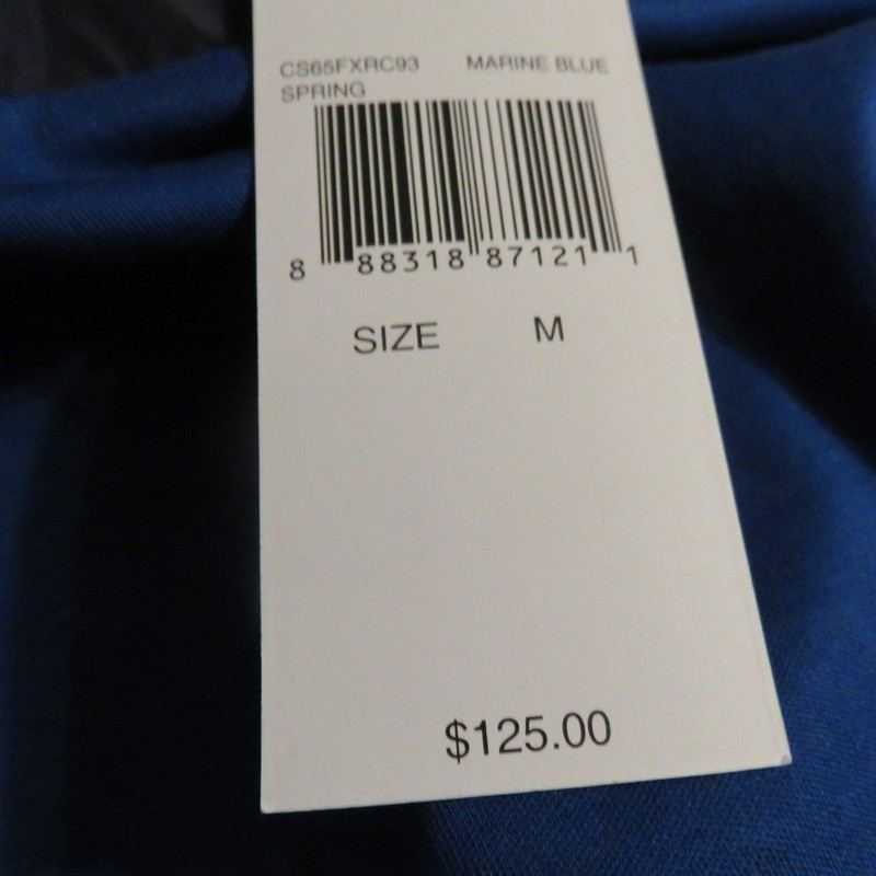 Men's Michael Kors 1/4 zip pullover blue cotton nylon size M brand new NWT $125 gallery