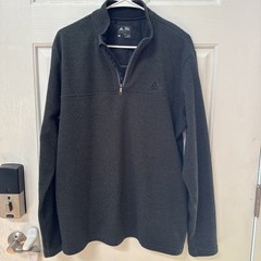 adidas Men’s Pullover 1/4 Zip Size Medium Green And Black