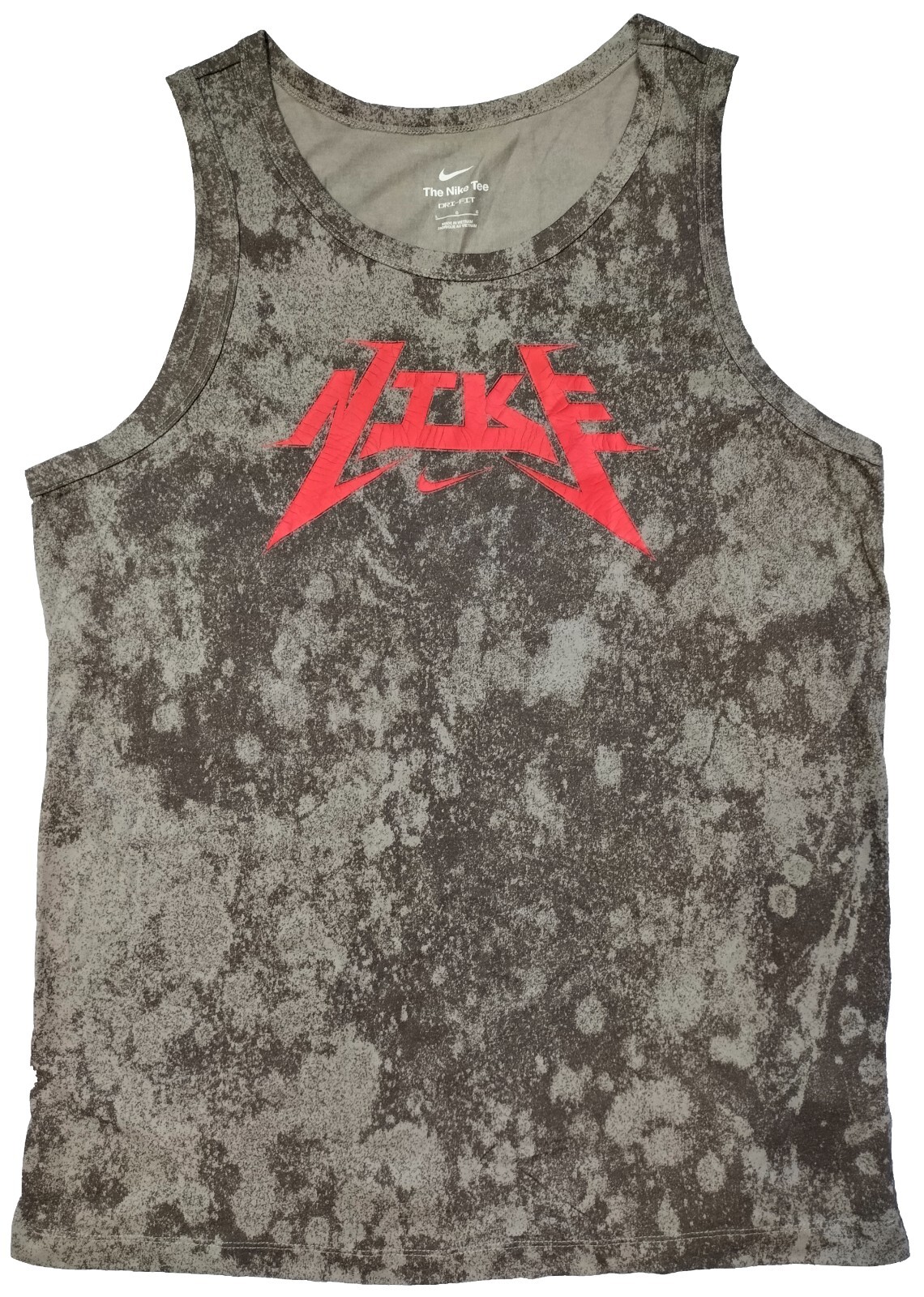 Nike MUSCLE Sleeveless Tank Top Men's Gray Activewear Top Size L Round Neck gallery