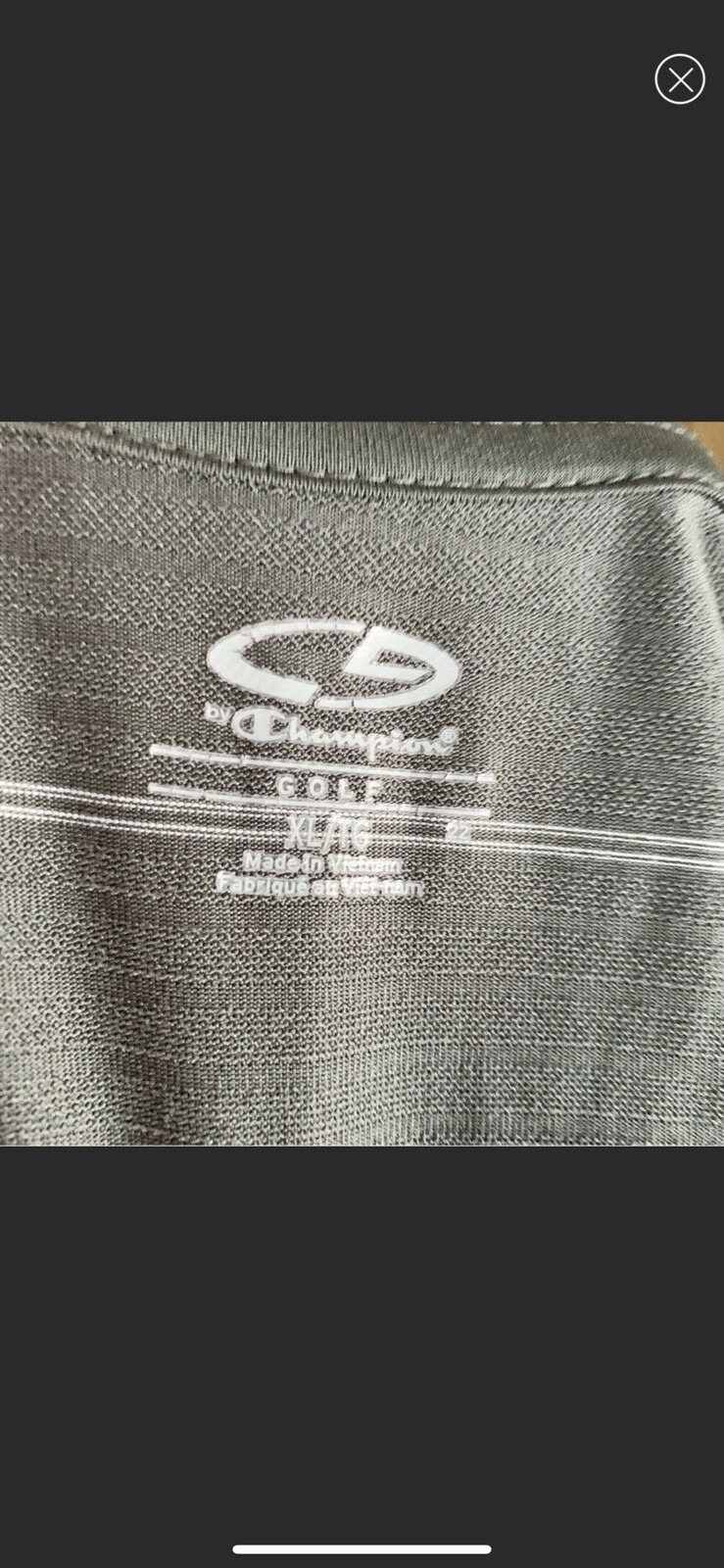 C9 by CHAMPION Duo Dry Striped Gray & White Polo Shirt Size XL gallery