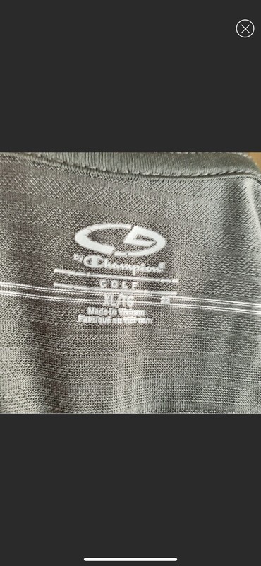 C9 by CHAMPION Duo Dry Striped Gray & White Polo Shirt Size XL gallery