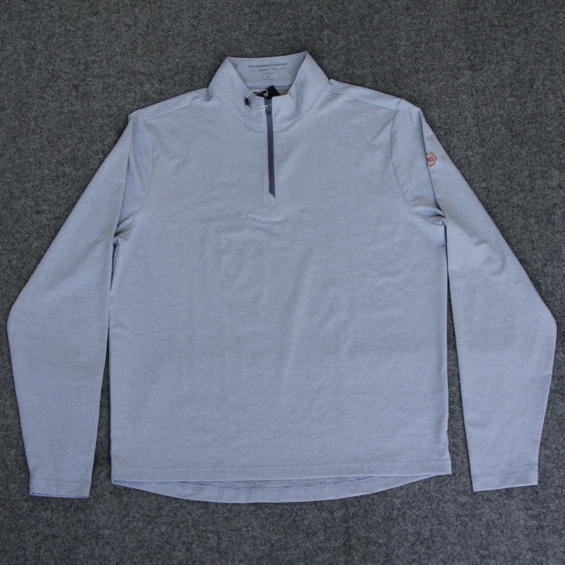 Holderness & Bourne THE BELL Quarter-Zip Pullover Shirt Mens M Gray Performance gallery