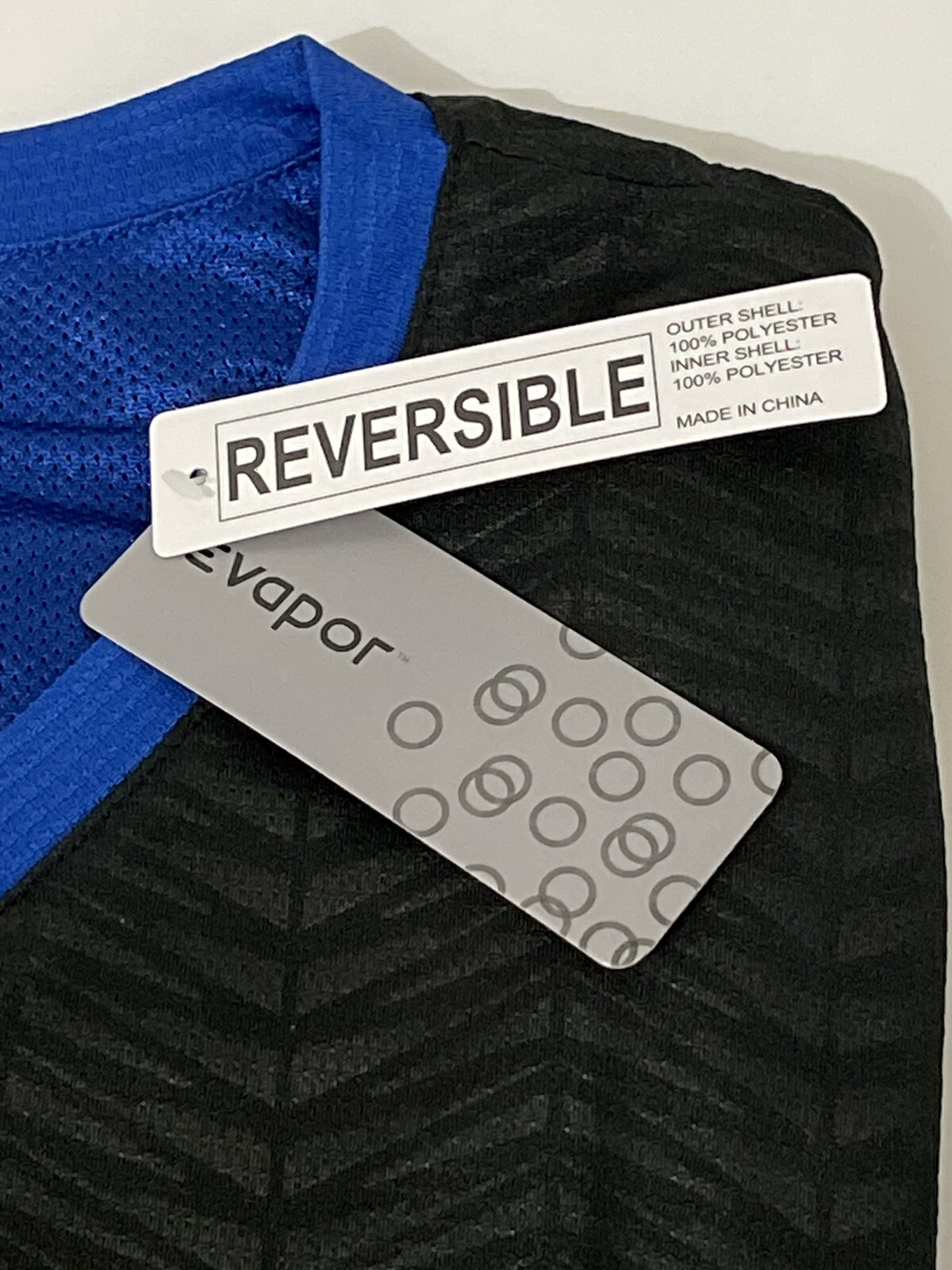 Eastbay Evapor Reversible Black and Blue XXL Basketball Jersey gallery