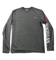 Mens Magellan Fish Gear Gray Longsleeve Shirt Sizes