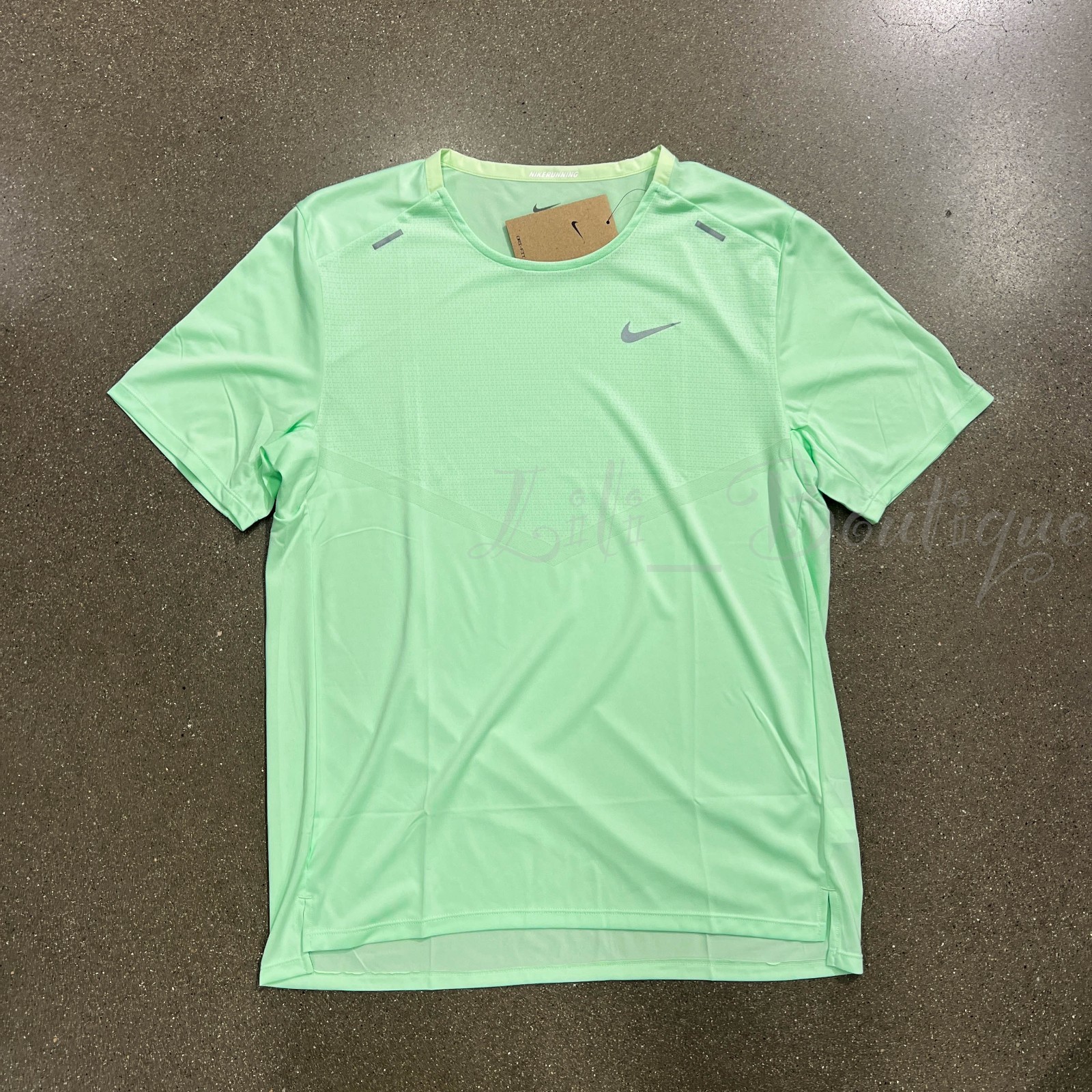 Nike Rise 365 Men's Dri-Fit Running Top Shirt CZ9184-376 Vapour Green NWT Size S gallery