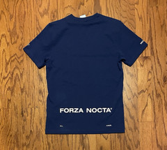 Men Nike Drake x Forza Nocta Blue Void White Short Sleeve Shirt kd book sb air