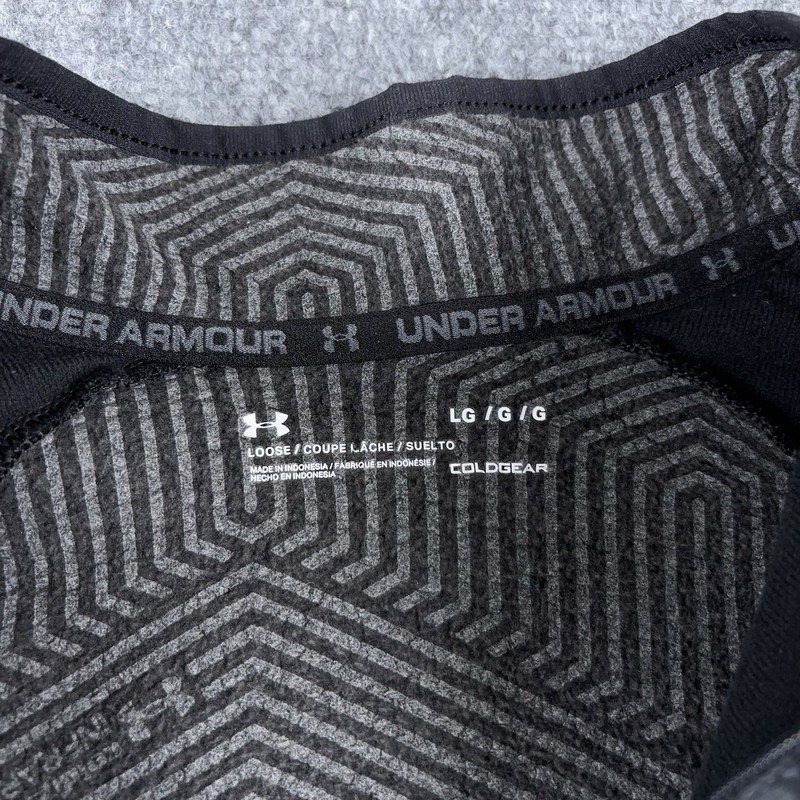 Under Armour CGI 1/2 Zip Pullover Sweater Black Pitch Gray Men’s Size Large gallery