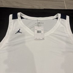 Jordan 2XL Stock Overtime Basketball Jersey White/Blue FQ5296-100 NWT $47