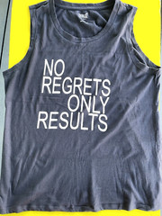 Everlast Sleeveless Top NO REGRETS ONLY RESULTS Extra Large XL Gym Workout *RARE