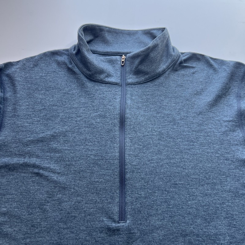Lululemon 1/4 Zip Pullover Men's Large Navy Long Sleeve Lightweight Super Soft gallery