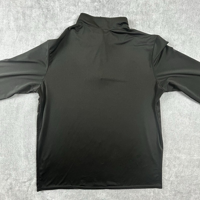 Real Essentials Shirt Mens Large Black 1/4 Zip Long Sleeve Lightweight Pullover gallery