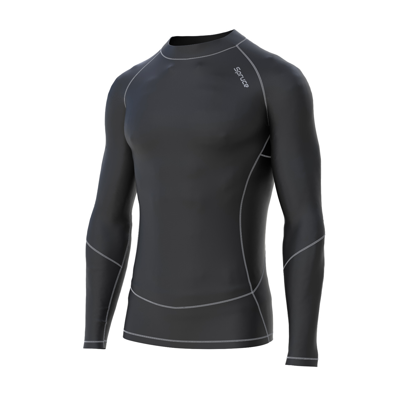 Mens Compression Shirt Full Sleeves with Under arm Mesh Panels BaseLayer Gym Top gallery