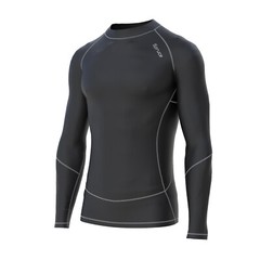 Mens Compression Shirt Full Sleeves with Under arm Mesh Panels BaseLayer Gym Top