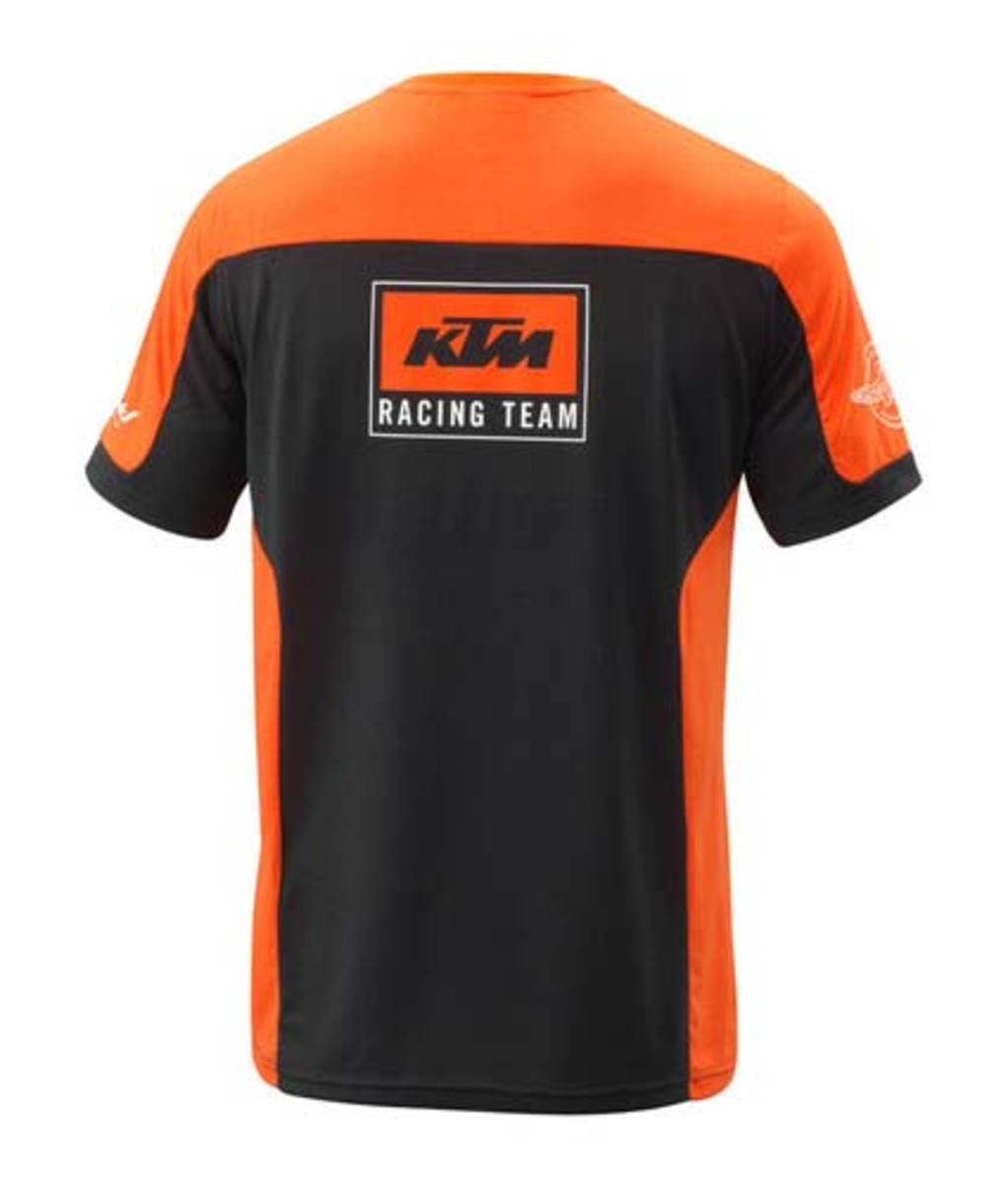 KTM Team Tee Men's T-Shirt, Orange/Black Casual Racing Fan Wear Size: S-3X gallery