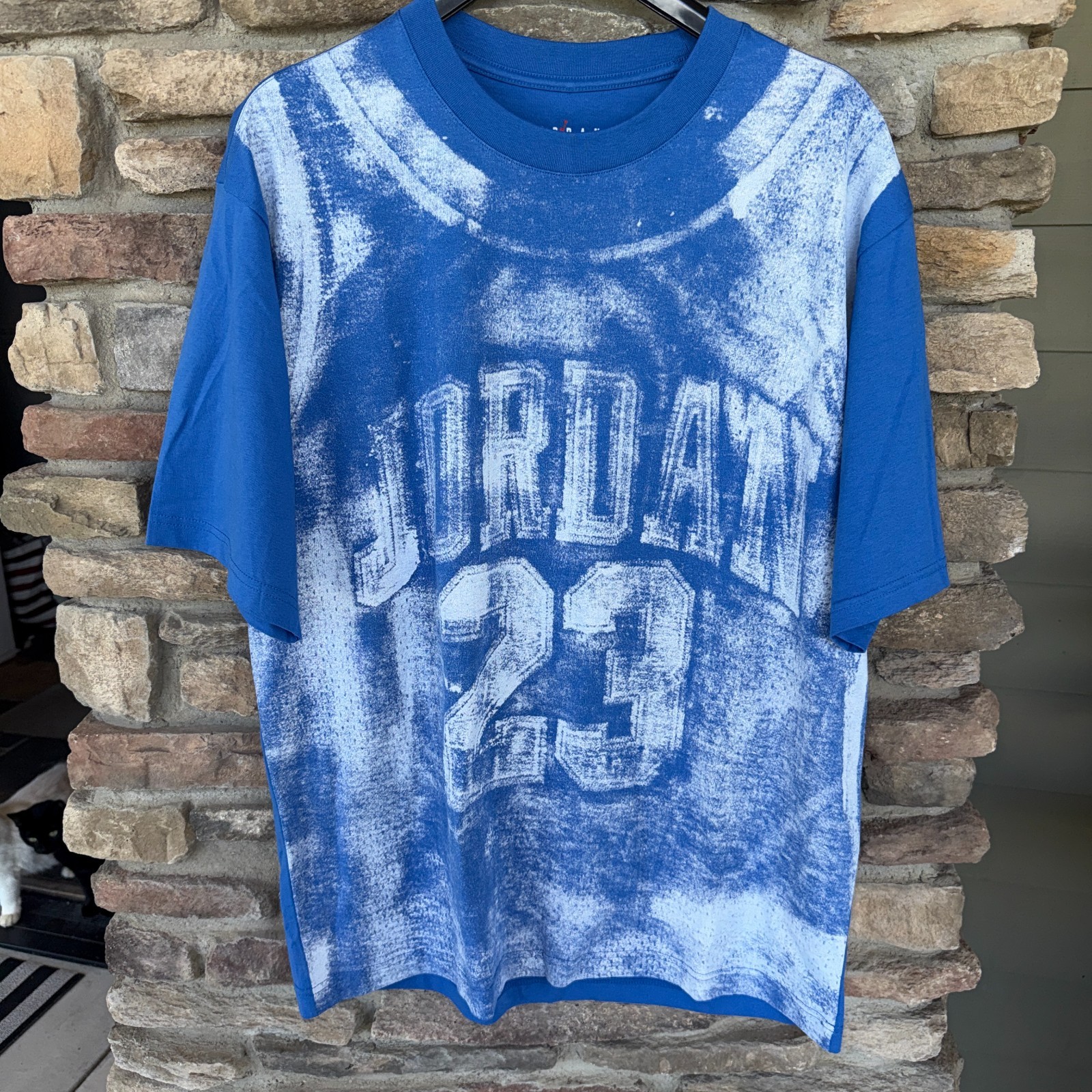 Nike Jordan Flight MVP Men's Printed Graphic T-Shirt White Royal Blue Large NWT gallery