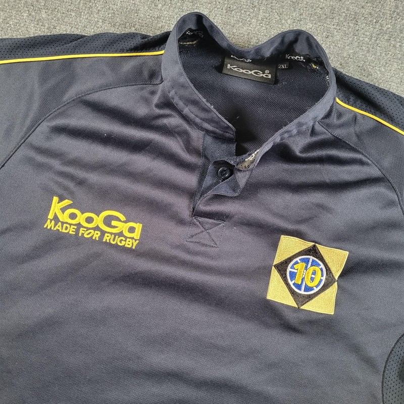 Kooga Rugby Shirt 2XL Navy Yellow 10 Transport Co British Army Military Team gallery