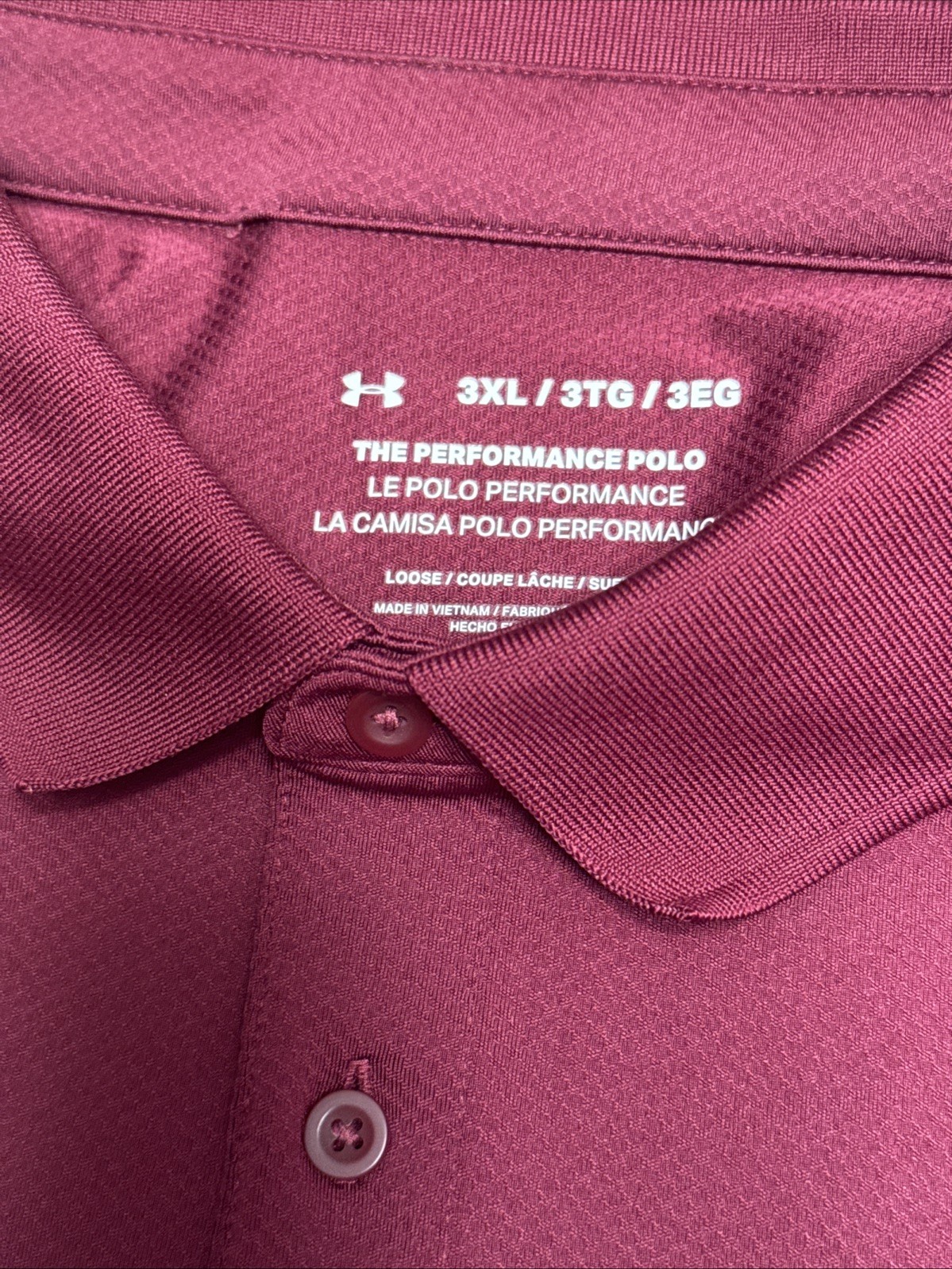 Under Armour Men's BUNDLE-2 Polos Aqua Green And Burgundy Size 3XL gallery