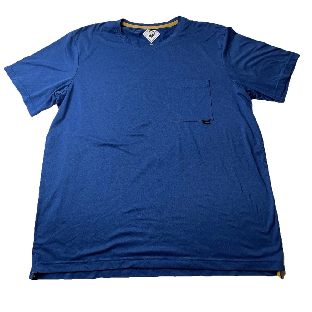Outdoor Afro Rei Co-Op Tee Shirt Men's Sz L Blue Trail Lightweight Breathable