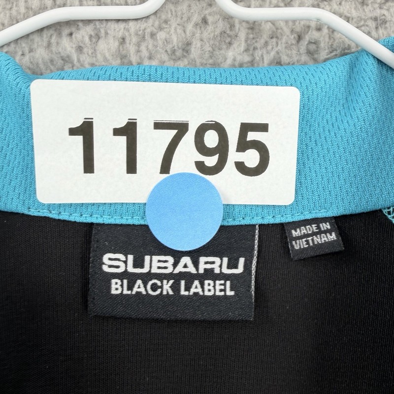Subaru Black Label 1/4 Zip Pullover Sweatshirt Men's Size Large Black 11795 gallery