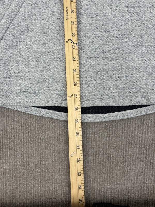 Lululemon At Ease 1/2 Half Zip Pullover Mens Large Light Gray Textured LM3DLUS gallery