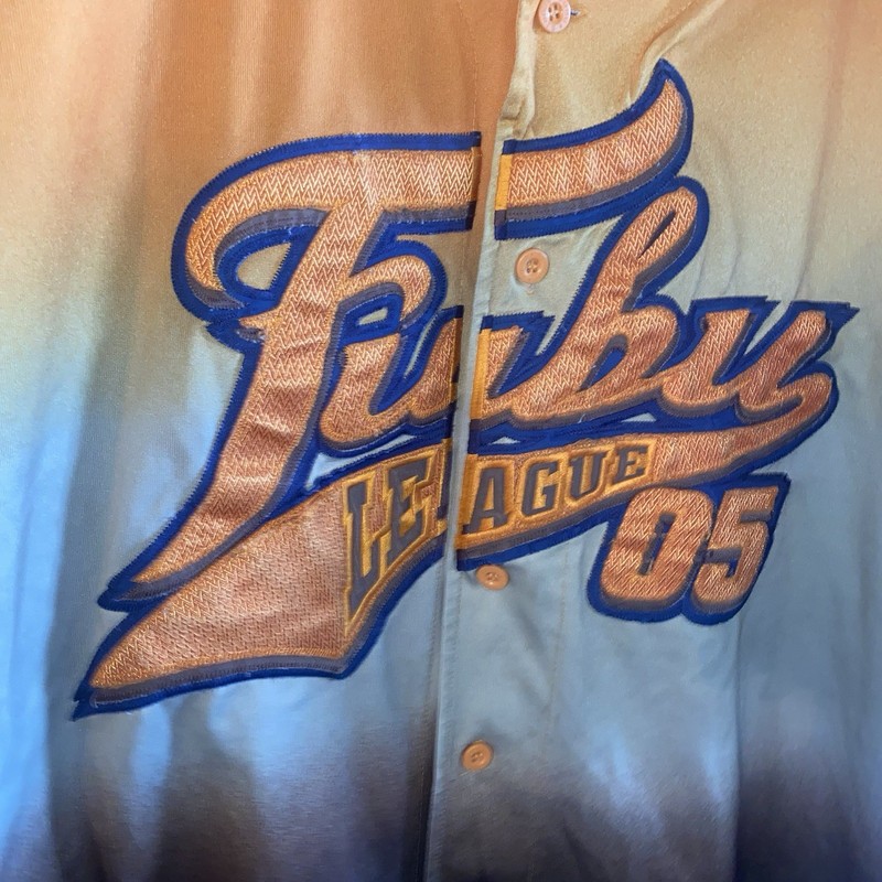 FUBU League 05 Baseball Jersey Men XXL Y2K Hip Hop Streetwear gallery