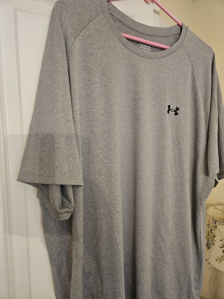 Under Armour Men's Shirt "The Tech Tee" Gray Size 3XL