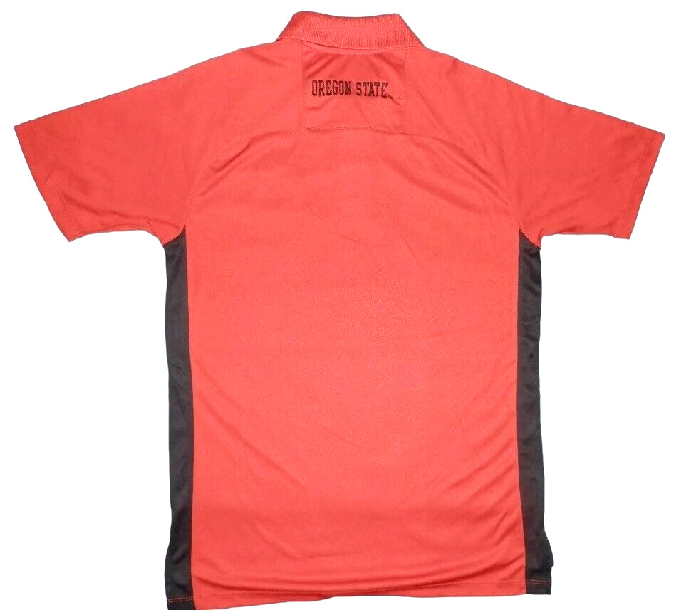 Oregon State OSU / BEAVERS Men's S ORANGE & BLACK 'Pro Edge' POLO SHIRT gallery