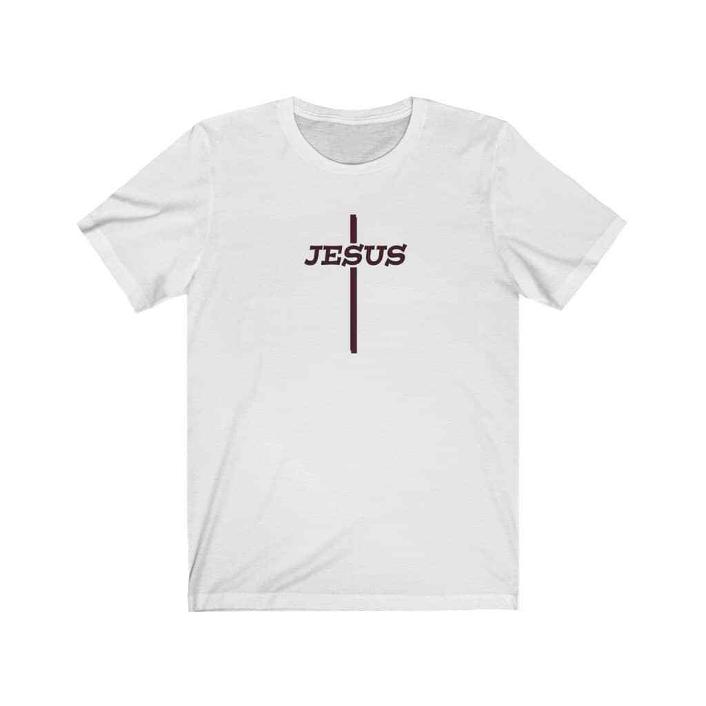 Bella & Canvas 3001 Soft Tee "Jesus Cross" in 14 Colors and 6 Sizes gallery